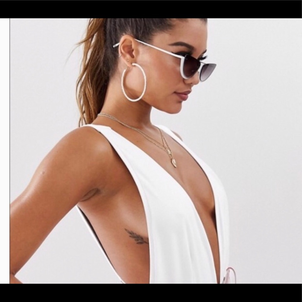 asos One Piece High-Cut Leg Swimsuit